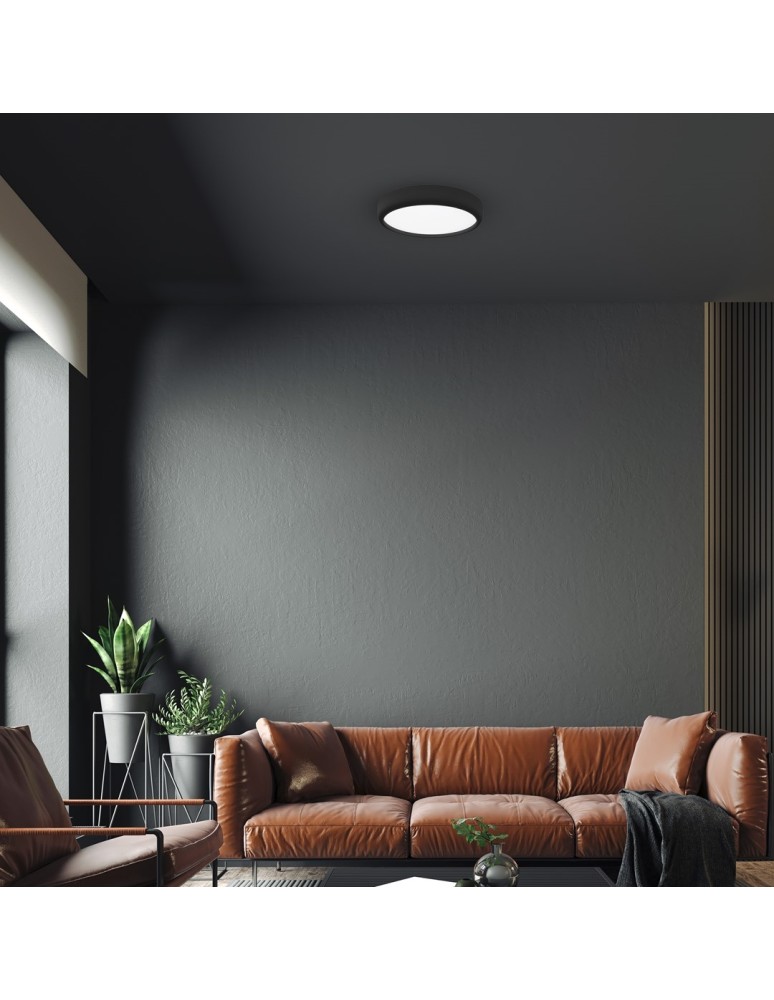 Milagro Plafon GEA BLACK 36W LED Ø390 mm ML6394 Milagro Plafon GEA BLACK 36W LED Ø390 mm ML6394