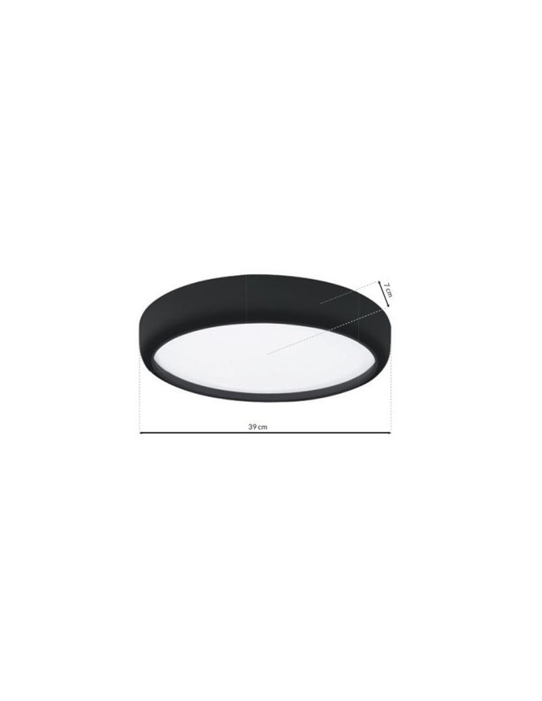 Milagro Plafon GEA BLACK 36W LED Ø390 mm ML6394 Milagro Plafon GEA BLACK 36W LED Ø390 mm ML6394