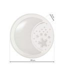 Milagro Plafon NOTE WHITE 40W LED Ø480 mm ML6182 Milagro Plafon NOTE WHITE 40W LED Ø480 mm ML6182