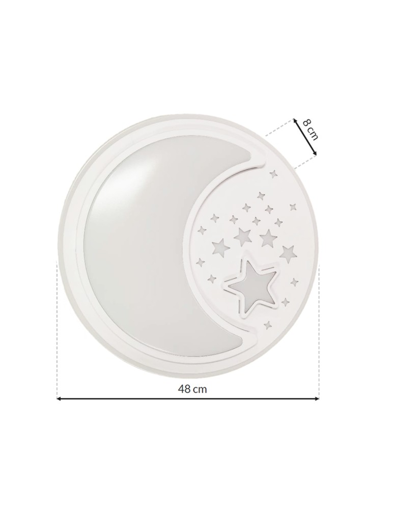 Milagro Plafon NOTE WHITE 40W LED Ø480 mm ML6182 Milagro Plafon NOTE WHITE 40W LED Ø480 mm ML6182