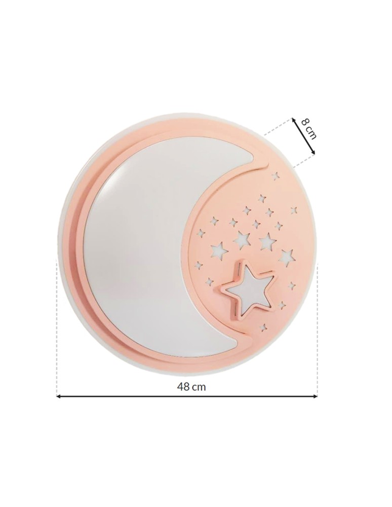 Milagro Plafon NOTE PINK 40W LED Ø480 mm ML6184 Milagro Plafon NOTE PINK 40W LED Ø480 mm ML6184