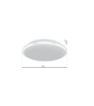 Milagro Plafon TERMA WHITE 18W LED IP44 Ø280 mm ML6401 Milagro Plafon TERMA WHITE 18W LED IP44 Ø280 mm ML6401
