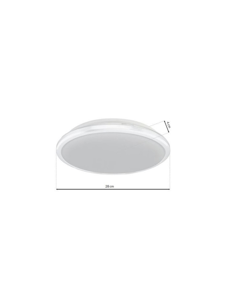 Milagro Plafon TERMA WHITE 18W LED IP44 Ø280 mm ML6401 Milagro Plafon TERMA WHITE 18W LED IP44 Ø280 mm ML6401