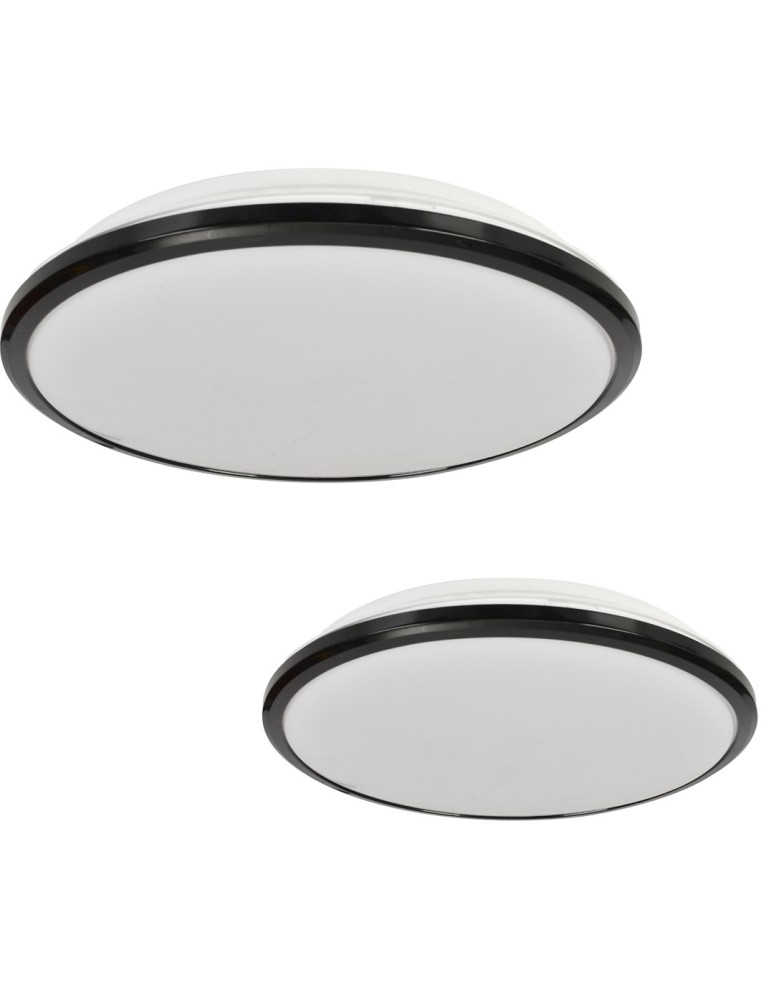 Milagro Plafon TERMA BLACK 18W LED IP44 Ø280 mm ML6402 Milagro Plafon TERMA BLACK 18W LED IP44 Ø280 mm ML6402