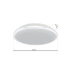 Milagro Plafon TERMA WHITE 28W LED IP44 Ø360 mm ML6403 Milagro Plafon TERMA WHITE 28W LED IP44 Ø360 mm ML6403