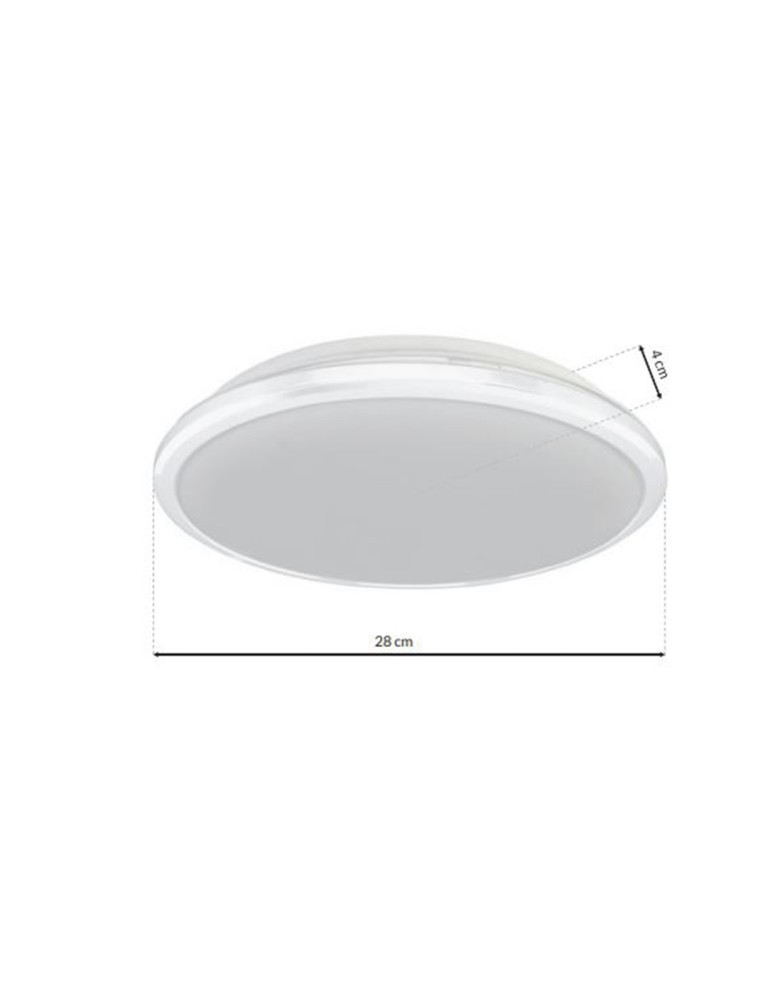 Milagro Plafon TERMA WHITE 28W LED IP44 Ø360 mm ML6403 Milagro Plafon TERMA WHITE 28W LED IP44 Ø360 mm ML6403