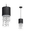 Milagro Lampa wisząca ALMERIA BLACK/SILVER 1xE27 MLP6429