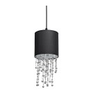 Lampy wiszące - Milagro Lampa wisząca ALMERIA BLACK/SILVER 1xE27 MLP6429 - product 3