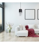 Lampy wiszące - Milagro Lampa wisząca ALMERIA BLACK/SILVER 1xE27 MLP6429 - product 6