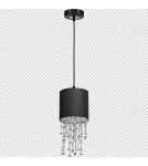 Lampy wiszące - Milagro Lampa wisząca ALMERIA BLACK/SILVER 1xE27 MLP6429 - product 8