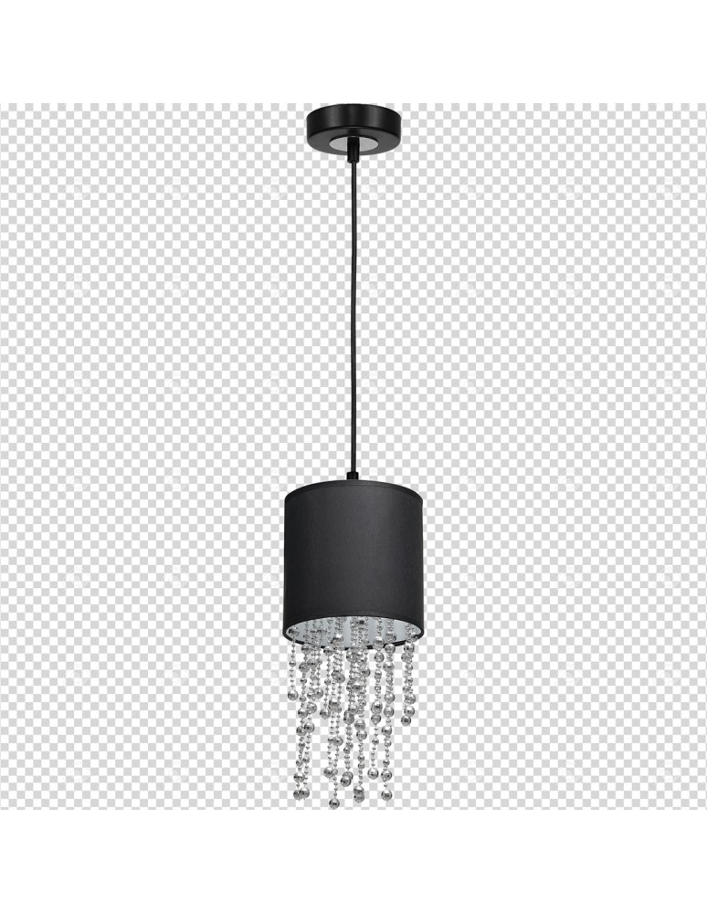 Milagro Lampa wisząca ALMERIA BLACK/SILVER 1xE27 MLP6429