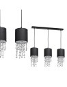 Milagro Lampa wisząca ALMERIA BLACK/CHROME 3xE27 MLP64300