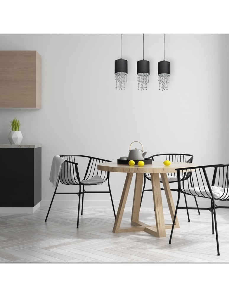 Milagro Lampa wisząca ALMERIA BLACK/CHROME 3xE27 MLP64300 Milagro Lampa wisząca ALMERIA BLACK/CHROME 3xE27 MLP64300