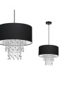 Milagro Lampa wisząca ALMERIA BLACK/CHROME 1xE27 MLP6431