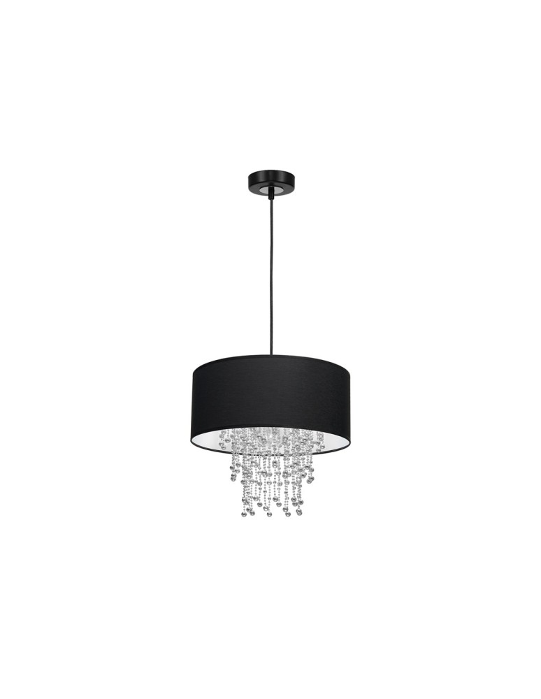 Milagro Lampa wisząca ALMERIA BLACK/CHROME 1xE27 MLP6431