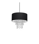 Lampy wiszące - Milagro Lampa wisząca ALMERIA BLACK/CHROME 1xE27 MLP6431 - product 3