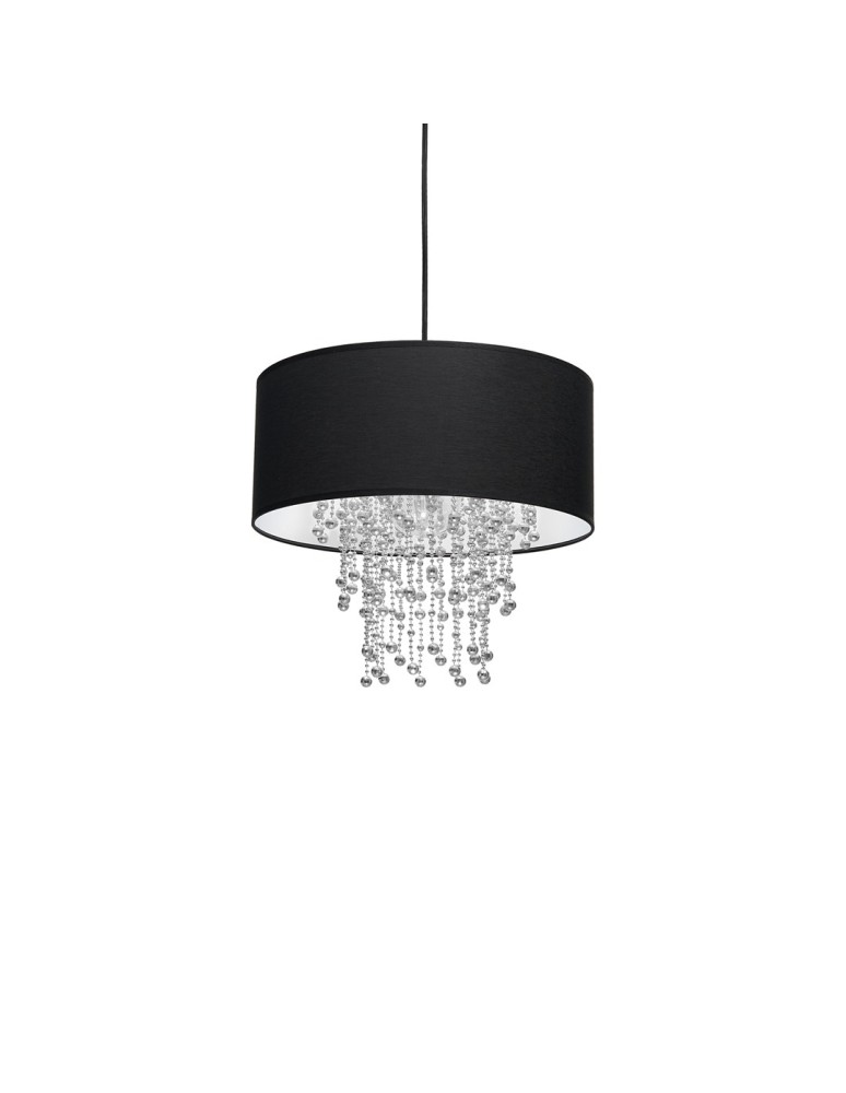 Milagro Lampa wisząca ALMERIA BLACK/CHROME 1xE27 MLP6431