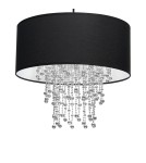 Lampy wiszące - Milagro Lampa wisząca ALMERIA BLACK/CHROME 1xE27 MLP6431 - product 4