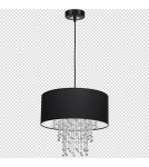Lampy wiszące - Milagro Lampa wisząca ALMERIA BLACK/CHROME 1xE27 MLP6431 - product 8
