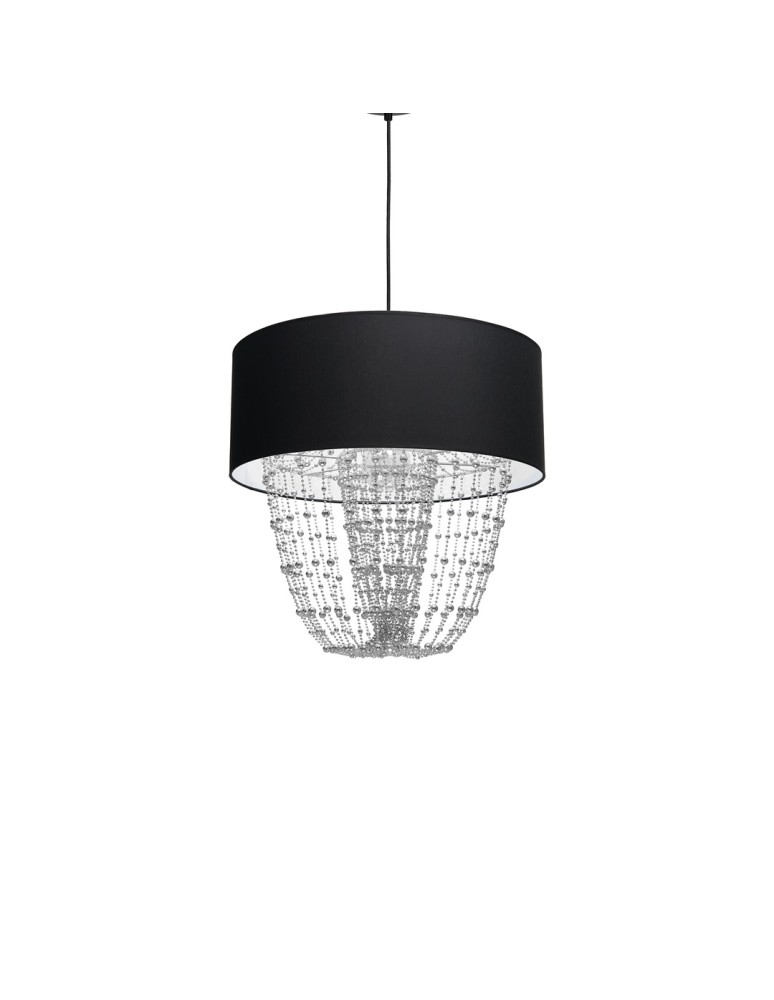 Milagro Lampa wisząca ALMERIA BLACK/CHROME 1xE27 MLP6432 Milagro Lampa wisząca ALMERIA BLACK/CHROME 1xE27 MLP6432