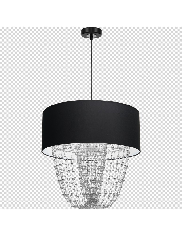 Milagro Lampa wisząca ALMERIA BLACK/CHROME 1xE27 MLP6432 Milagro Lampa wisząca ALMERIA BLACK/CHROME 1xE27 MLP6432