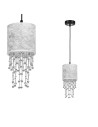 Milagro Lampa wisząca ALMERIA SILVER/BLACK 1xE27 MLP6434 Milagro Lampa wisząca ALMERIA SILVER/BLACK 1xE27 MLP6434