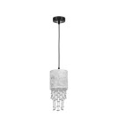 Milagro Lampa wisząca ALMERIA SILVER/BLACK 1xE27 MLP6434 Milagro Lampa wisząca ALMERIA SILVER/BLACK 1xE27 MLP6434