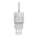 Milagro Lampa wisząca ALMERIA SILVER/BLACK 1xE27 MLP6434 Milagro Lampa wisząca ALMERIA SILVER/BLACK 1xE27 MLP6434