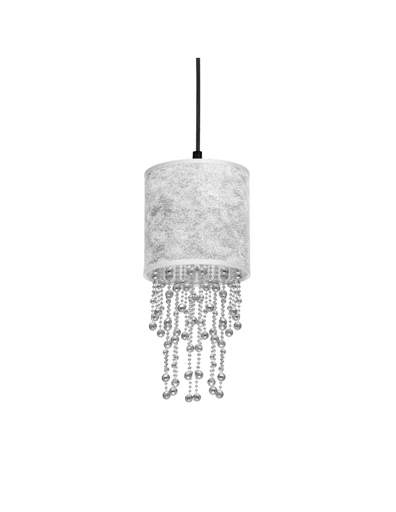 Milagro Lampa wisząca ALMERIA SILVER/BLACK 1xE27 MLP6434 Milagro Lampa wisząca ALMERIA SILVER/BLACK 1xE27 MLP6434