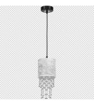 Milagro Lampa wisząca ALMERIA SILVER/BLACK 1xE27 MLP6434 Milagro Lampa wisząca ALMERIA SILVER/BLACK 1xE27 MLP6434