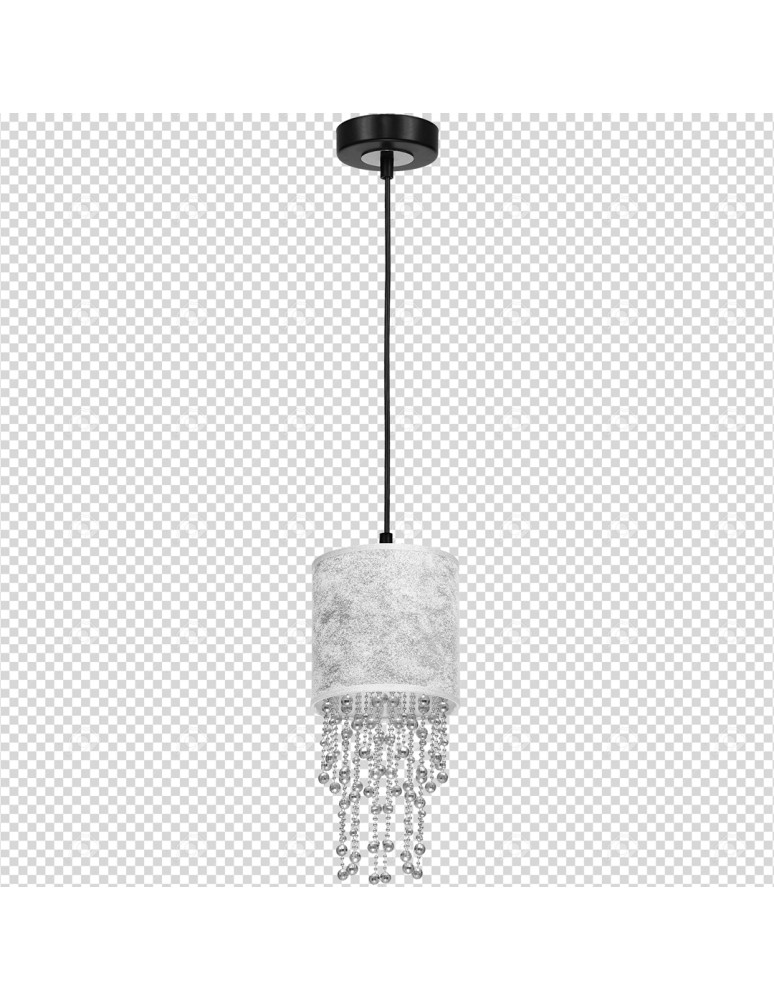 Milagro Lampa wisząca ALMERIA SILVER/BLACK 1xE27 MLP6434 Milagro Lampa wisząca ALMERIA SILVER/BLACK 1xE27 MLP6434