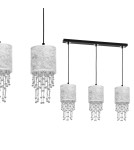Milagro Lampa wisząca ALMERIA SILVER/BLACK 3xE27 MLP6435 Milagro Lampa wisząca ALMERIA SILVER/BLACK 3xE27 MLP6435