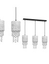 Milagro Lampa wisząca ALMERIA SILVER/BLACK 3xE27 MLP6435