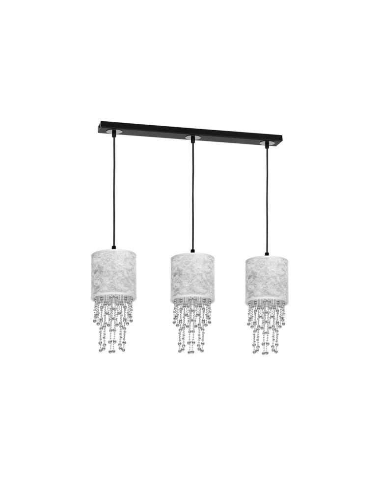 Milagro Lampa wisząca ALMERIA SILVER/BLACK 3xE27 MLP6435 Milagro Lampa wisząca ALMERIA SILVER/BLACK 3xE27 MLP6435