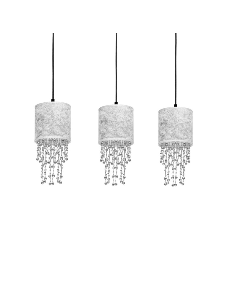 Milagro Lampa wisząca ALMERIA SILVER/BLACK 3xE27 MLP6435 Milagro Lampa wisząca ALMERIA SILVER/BLACK 3xE27 MLP6435