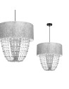 Milagro Lampa wisząca ALMERIA SILVER/BLACK 1xE27 MLP6437 Milagro Lampa wisząca ALMERIA SILVER/BLACK 1xE27 MLP6437