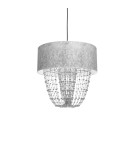 Milagro Lampa wisząca ALMERIA SILVER/BLACK 1xE27 MLP6437 Milagro Lampa wisząca ALMERIA SILVER/BLACK 1xE27 MLP6437