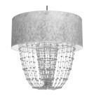 Milagro Lampa wisząca ALMERIA SILVER/BLACK 1xE27 MLP6437 Milagro Lampa wisząca ALMERIA SILVER/BLACK 1xE27 MLP6437