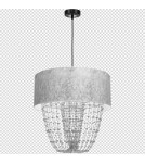 Milagro Lampa wisząca ALMERIA SILVER/BLACK 1xE27 MLP6437 Milagro Lampa wisząca ALMERIA SILVER/BLACK 1xE27 MLP6437