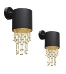 Milagro Kinkiet ALMERIA BLACK/GOLD 1xE27 MLP6438 Milagro Kinkiet ALMERIA BLACK/GOLD 1xE27 MLP6438
