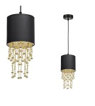 Milagro Lampa wisząca ALMERIA BLACK/GOLD 1xE27 MLP6439 Milagro Lampa wisząca ALMERIA BLACK/GOLD 1xE27 MLP6439