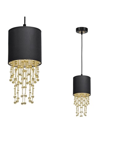Milagro Lampa wisząca ALMERIA BLACK/GOLD 1xE27 MLP6439