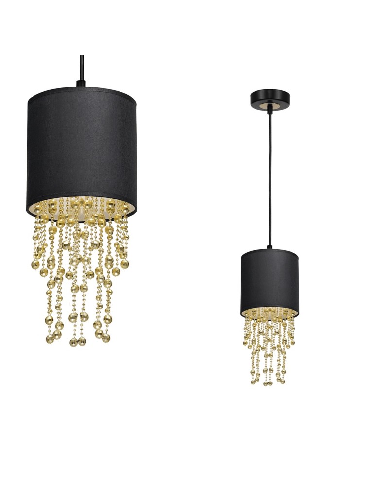 Milagro Lampa wisząca ALMERIA BLACK/GOLD 1xE27 MLP6439 Milagro Lampa wisząca ALMERIA BLACK/GOLD 1xE27 MLP6439