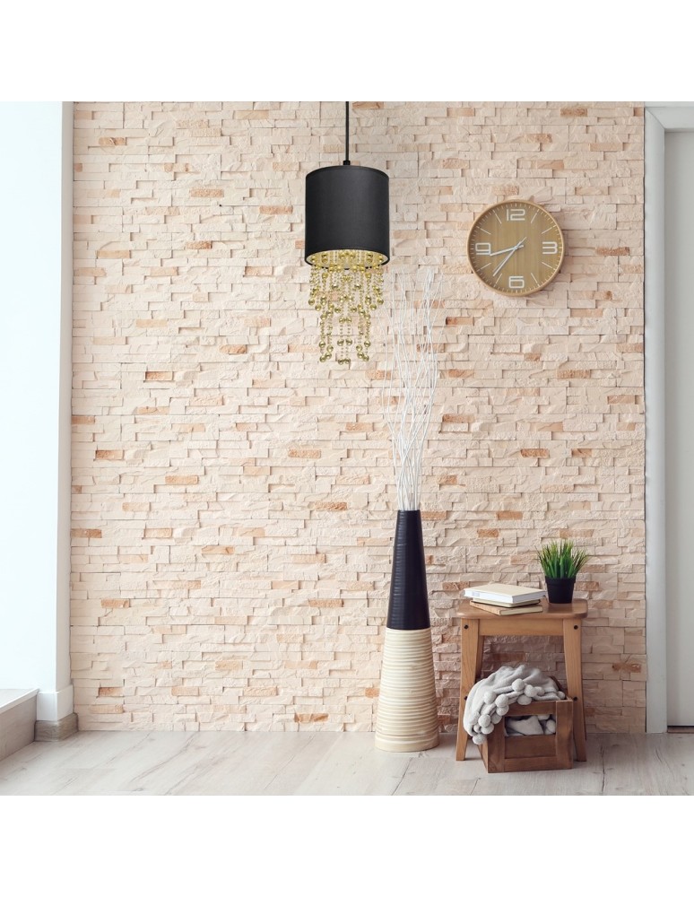 Milagro Lampa wisząca ALMERIA BLACK/GOLD 1xE27 MLP6439 Milagro Lampa wisząca ALMERIA BLACK/GOLD 1xE27 MLP6439