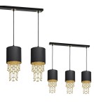 Lampy wiszące - Milagro Lampa wisząca ALMERIA BLACK/GOLD 3xE27 MLP64400 - product 1