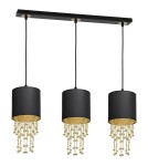 Lampy wiszące - Milagro Lampa wisząca ALMERIA BLACK/GOLD 3xE27 MLP64400 - product 2