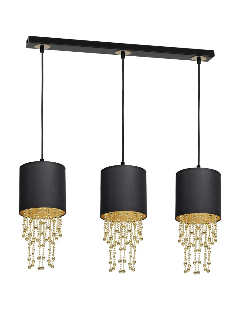 Milagro Lampa wisząca ALMERIA BLACK/GOLD 3xE27 MLP64400