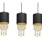 Lampy wiszące - Milagro Lampa wisząca ALMERIA BLACK/GOLD 3xE27 MLP64400 - product 4