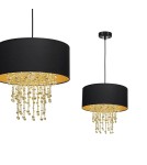 Milagro Lampa wisząca ALMERIA BLACK/GOLD 1xE27 MLP6441 Milagro Lampa wisząca ALMERIA BLACK/GOLD 1xE27 MLP6441