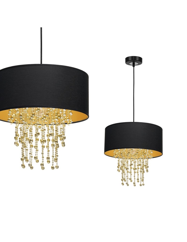 Milagro Lampa wisząca ALMERIA BLACK/GOLD 1xE27 MLP6441
